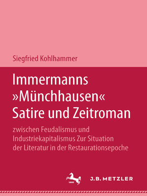 cover image of Immermanns "Münchhausen"